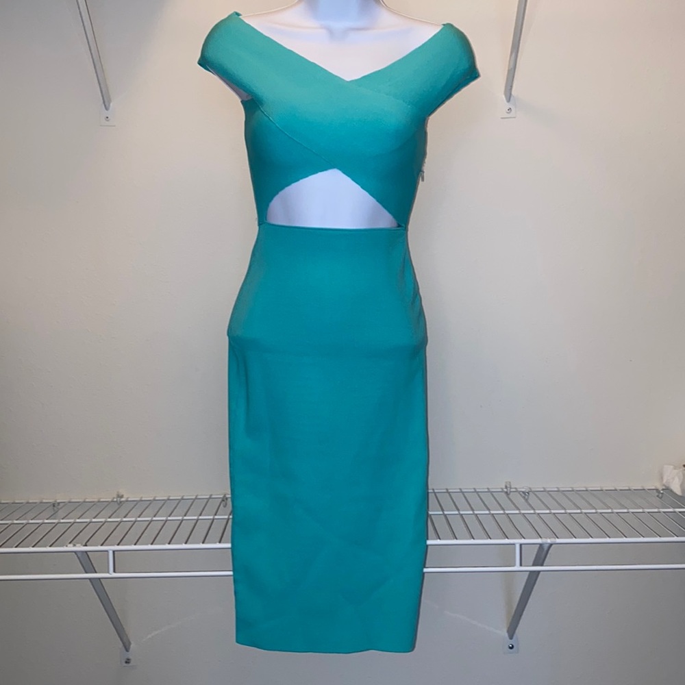 Superdown emerald midi dress